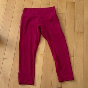 Lululemon Athletica Vibrant Red Leggings